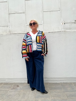 Sweter kardigan CELESTE blue