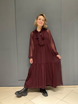 Sukienka NARA wiya bordo