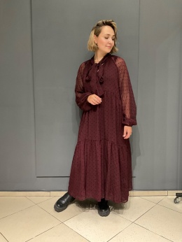 Sukienka NARA wiya bordo