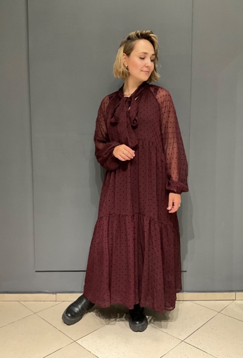 Sukienka NARA wiya bordo Sukienka NARA wiya bordo