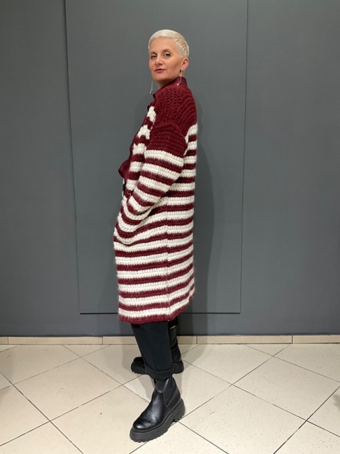 Sweter Kardigan blezer TUROT bordo Sweter Kardigan blezer TUROT bordo