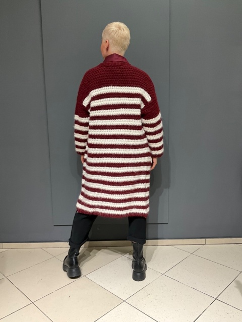 Sweter Kardigan blezer TUROT bordo Sweter Kardigan blezer TUROT bordo