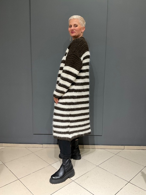Sweter Kardigan blezer TUROT choco Sweter Kardigan blezer TUROT choco