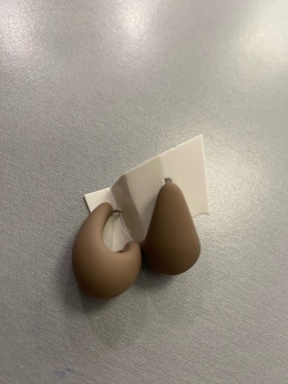 Kolczyki ŁEZKA choco