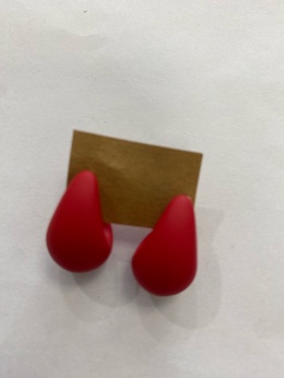 Kolczyki ŁEZKA red