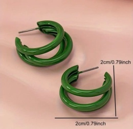Kolczyki MIKI GREEN