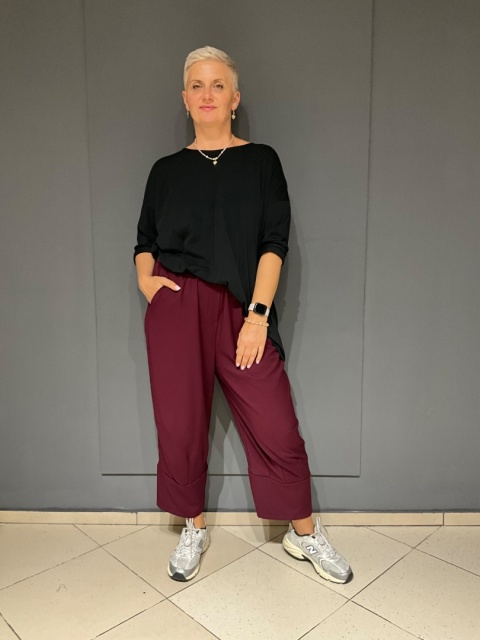 Spodnie LINDA bordo Wendy Trendy Spodnie LINDA bordo Wendy Trendy