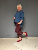 Spodnie SOLO Wendy Trendy bordo