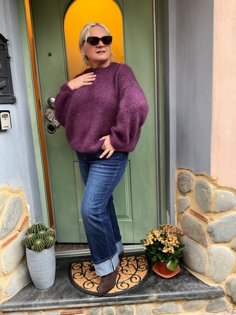 Sweter KAJA Śliwka Sweter KAJA Śliwka