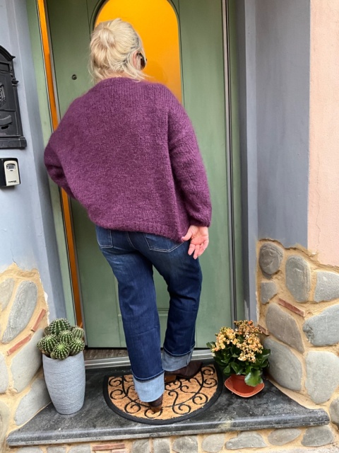 Sweter KAJA Śliwka Sweter KAJA Śliwka