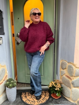Sweter KAJA burgund