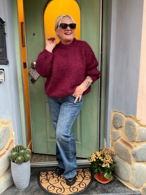 Sweter KAJA burgund Sweter KAJA burgund