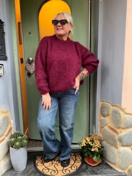 Sweter KAJA burgund