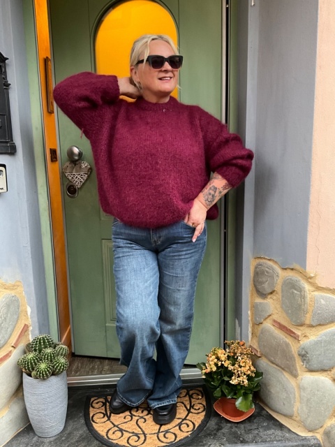 Sweter KAJA burgund Sweter KAJA burgund