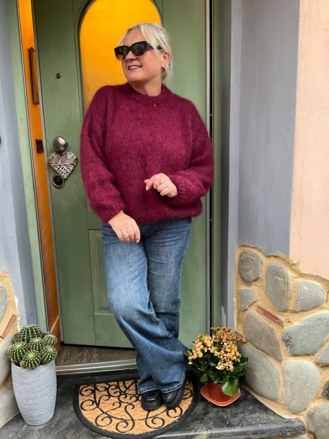 Sweter KAJA burgund Sweter KAJA burgund