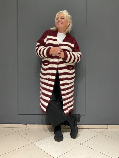 Sweter Kardigan blezer TUROT bordo Sweter Kardigan blezer TUROT bordo
