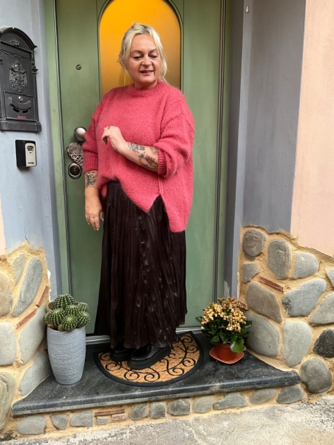 Sweter MAJA różowy pieprz Sweter MAJA różowy pieprz