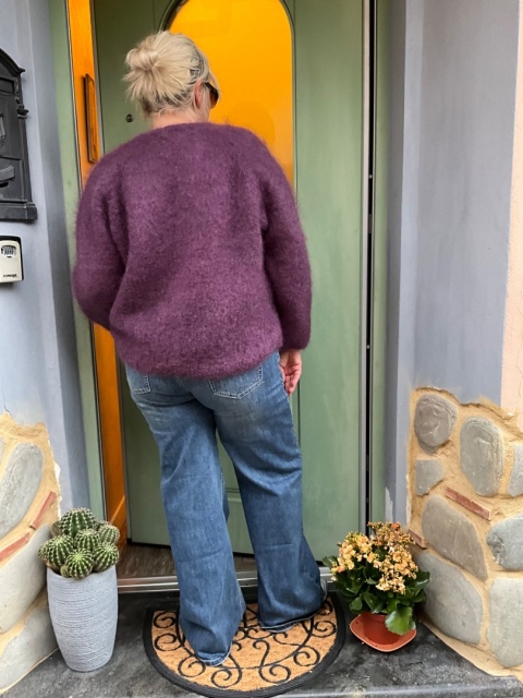 Sweter kardigan NINA GIANCHI Śliwka Sweter kardigan NINA GIANCHI Śliwka