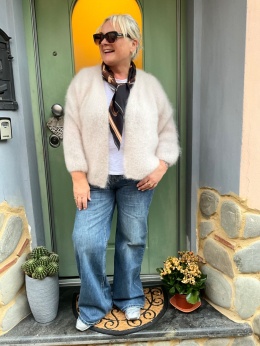 Sweter kardigan NINA GIANCHI krem