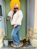 Sweter kardigan NINA GIANCHI krem