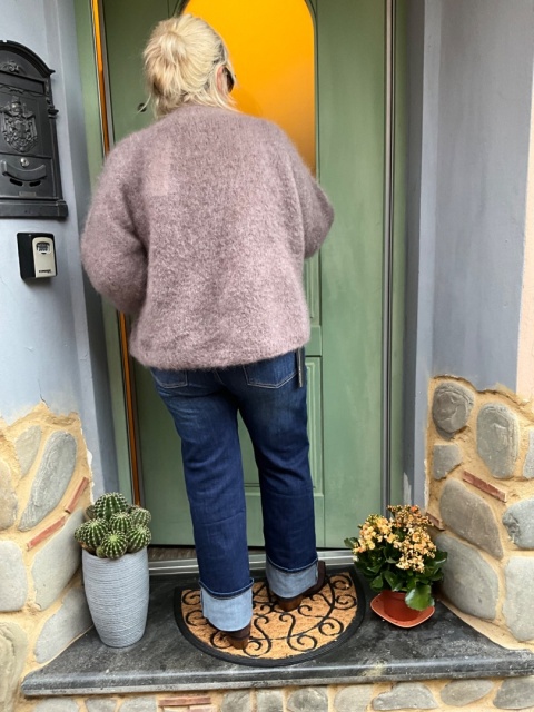 Sweter kardigan NINA GIANCHI fango Sweter kardigan NINA GIANCHI fango