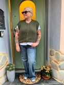 Kamizelka sweter TRIEST Oliwka