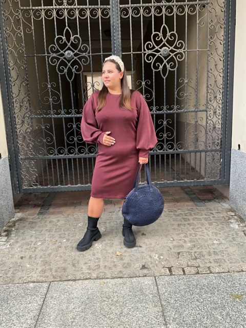 Sukienka MELANY bordo Sukienka MELANY bordo