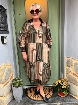Sukienka SIENNA krata green