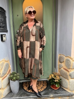 Sukienka SIENNA krata green