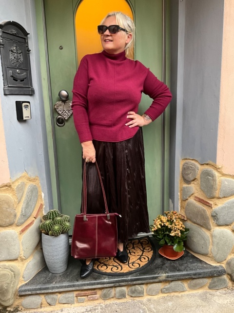 Sweter golf PIK burgund Sweter golf PIK burgund