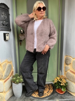 Sweter kardigan NINA GIANCHI fango