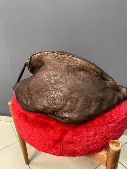 Torebka skórzana VERA PELLE nerka big brown