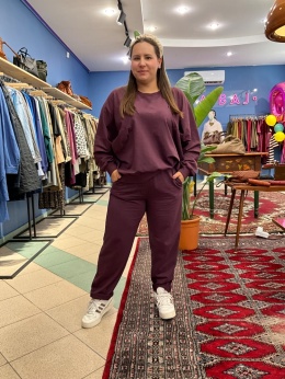 Bluza bluzka LUNA wiya śliwka