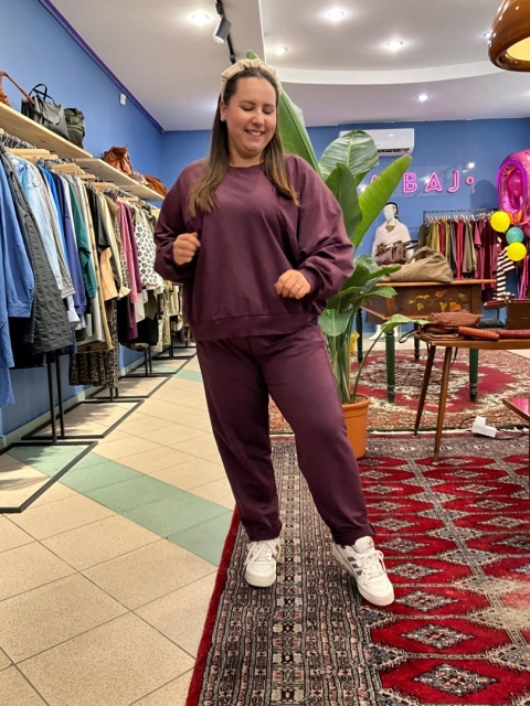 Bluza bluzka LUNA wiya śliwka Bluza bluzka LUNA wiya śliwka