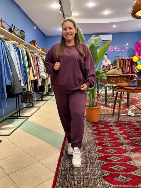 Bluza bluzka LUNA wiya śliwka Bluza bluzka LUNA wiya śliwka