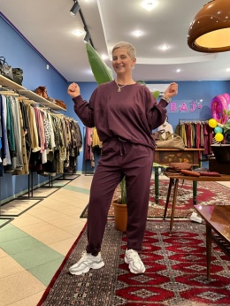 Bluza bluzka LUNA wiya śliwka