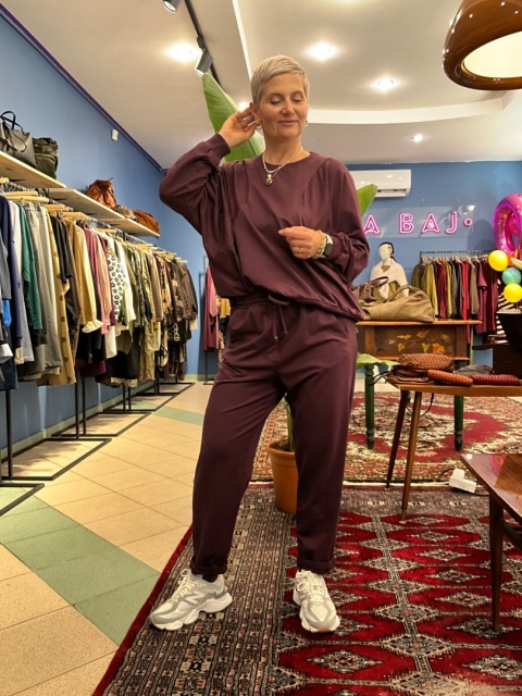 Bluza bluzka LUNA wiya śliwka Bluza bluzka LUNA wiya śliwka