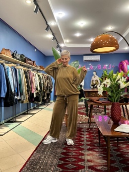 Bluza bluzka ROOT wiya karmel