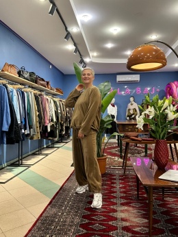 Bluza bluzka ROOT wiya karmel