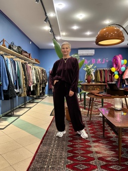 Bluza bluzka ROOT wiya śliwka