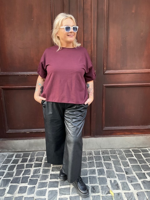 Bluzka Bluza FIDŻI Wendy Trendy burgund Bluzka Bluza FIDŻI Wendy Trendy burgund