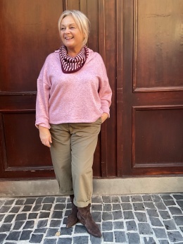 Chusta SONIA burgund rosa