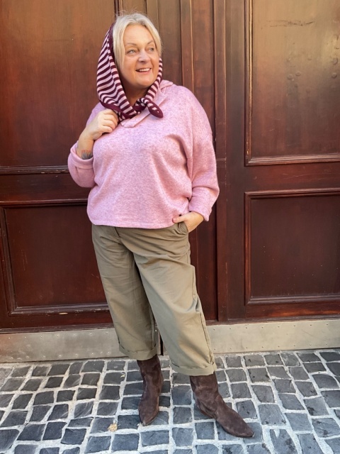Chusta SONIA burgund rosa Chusta SONIA burgund rosa