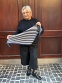 Chusta SONIA navi grey