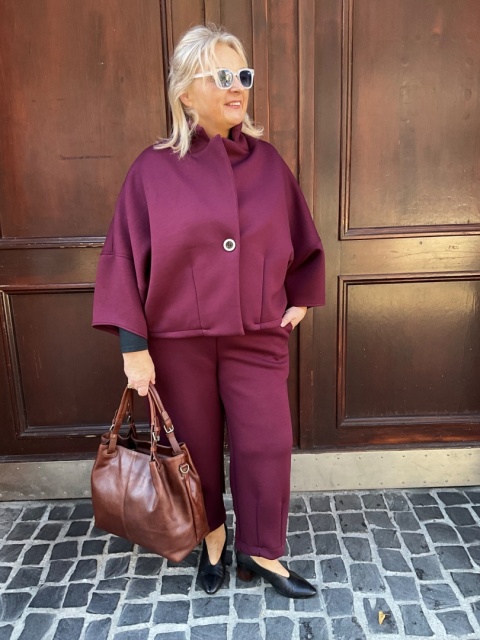 Żakiet kurtka KELIS bordo Żakiet kurtka KELIS bordo