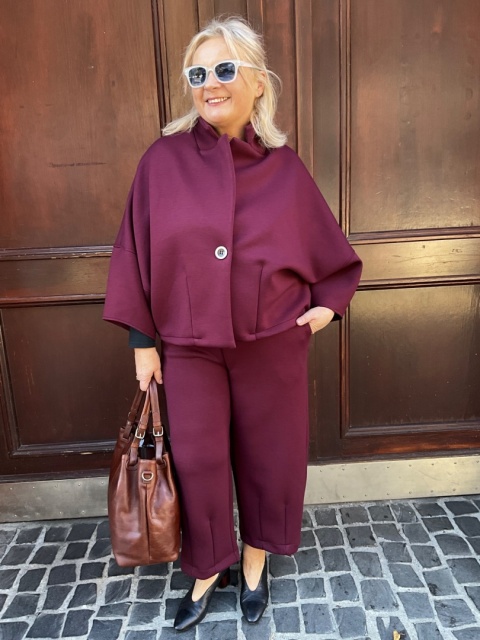 Żakiet kurtka KELIS bordo Żakiet kurtka KELIS bordo