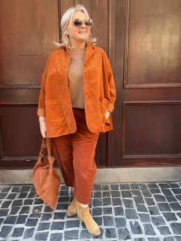 Żakiet marynarka kurtka ASTON Wendy Trendy dynia