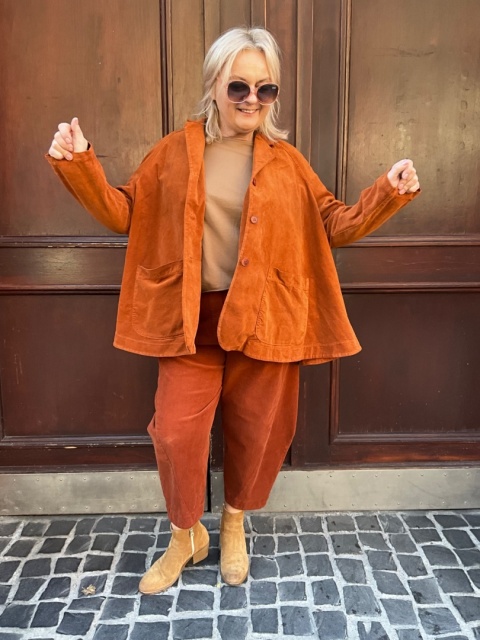 Żakiet marynarka kurtka ASTON Wendy Trendy dynia Żakiet marynarka kurtka ASTON Wendy Trendy dynia