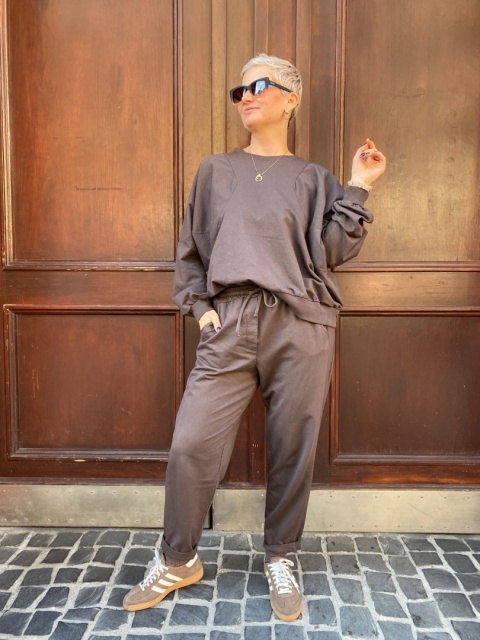 Bluza bluzka LUNA wiya czekolada