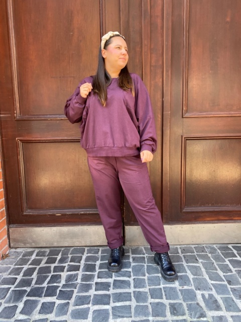 Bluza bluzka LUNA wiya śliwka